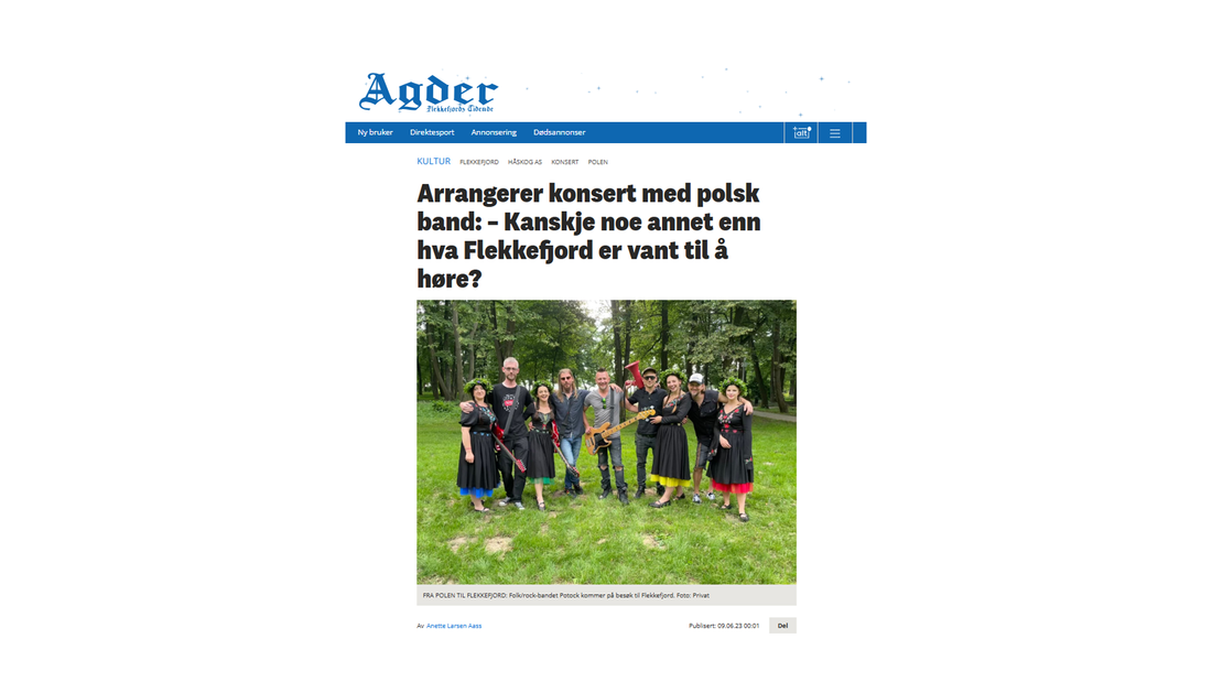 Arrangerer konsert med polsk band