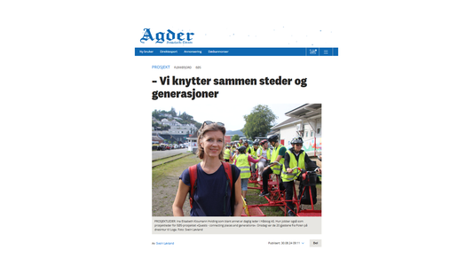 Vi knytter sammen steder og generasjoner