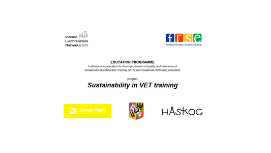 Sustainability in VET training